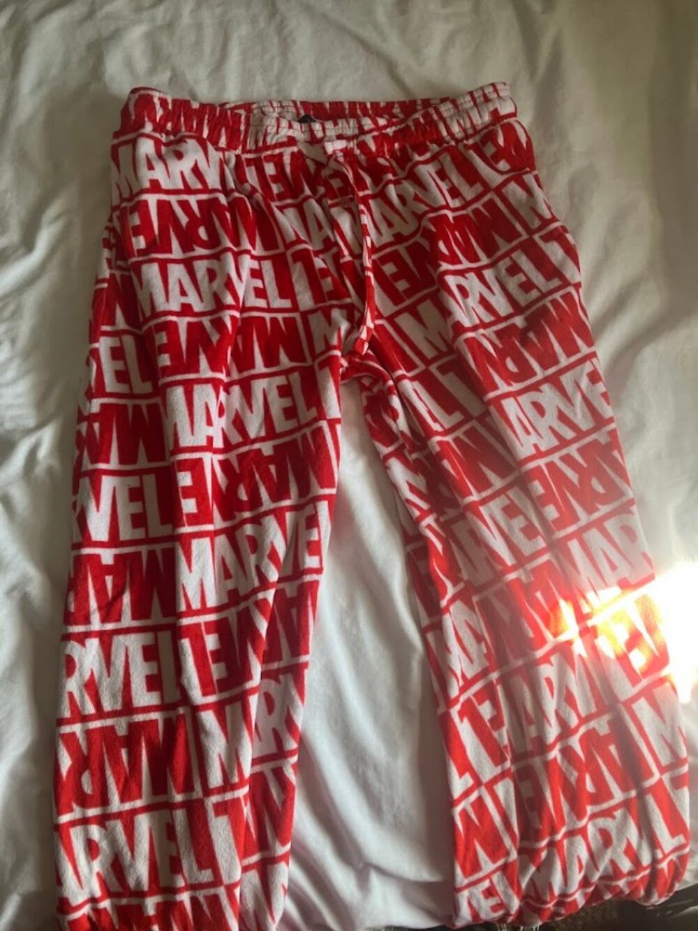 Marvel logo pajama pants